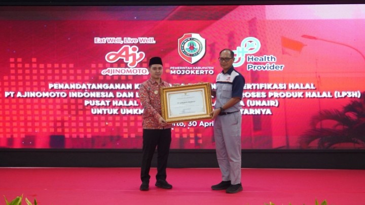 Sediakan Ratusan Halal Self-Declare bagi UMKM, Bupati Mojokerto Apresiasi PT. Ajinomoto