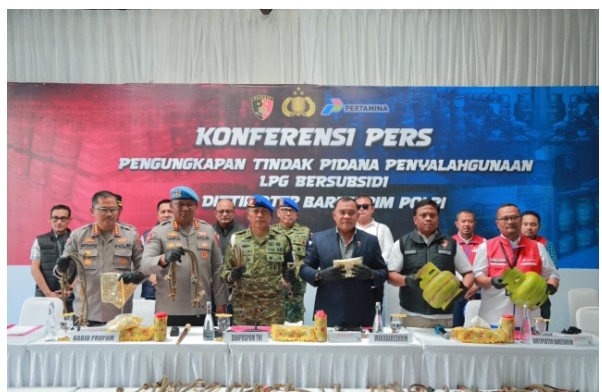 Bareskrim Polri Ungkap Penyalahgunaan LPG Subsidi di Klaten