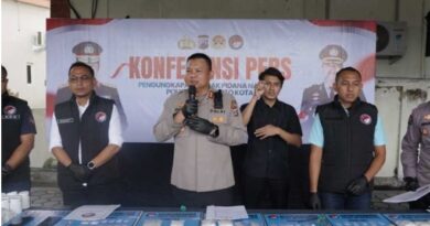 Polres Mojokerto Kota Amankan Barang Bukti Ungkap Narkoba Senilai 1,1 Miliar